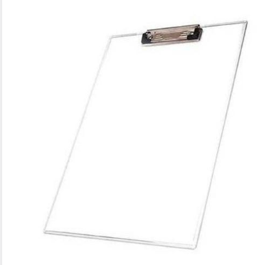Transparent/Clear Clipboard A4 Plastic