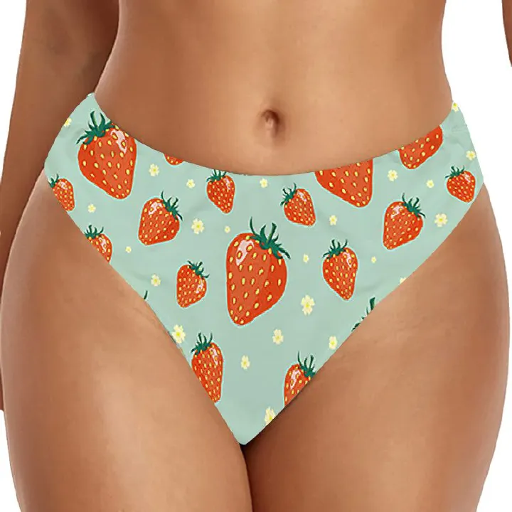 6Pcs New Arrival Girls' Triangle Panties Cartoon Pattern Large Size Girl's Cute Pattern Underwear Elastic Stripe Ice Silk Fabric Comfortable and Breathable Medium High Waist Women's Underwear