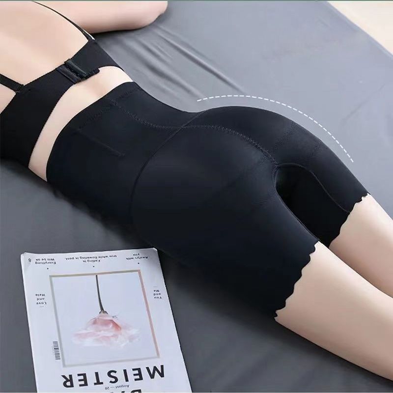 New Arrival Women's Abdominal Tights Ice Silk Fabric With Fish Bones Without Curling Edges Shaper Pants Big Size Women's Abdominal Tights And Hip Lifting for Slim Tights Bottom Shorts