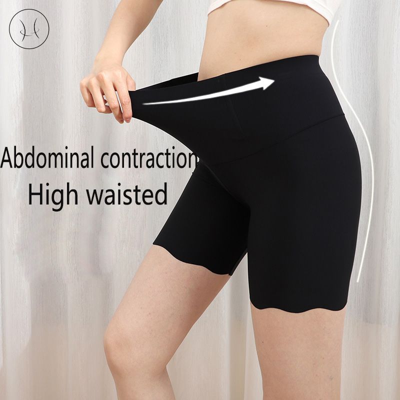 New Arrival Women's Abdominal Tights Ice Silk Fabric With Fish Bones Without Curling Edges Shaper Pants Big Size Women's Abdominal Tights And Hip Lifting for Slim Tights Bottom Shorts