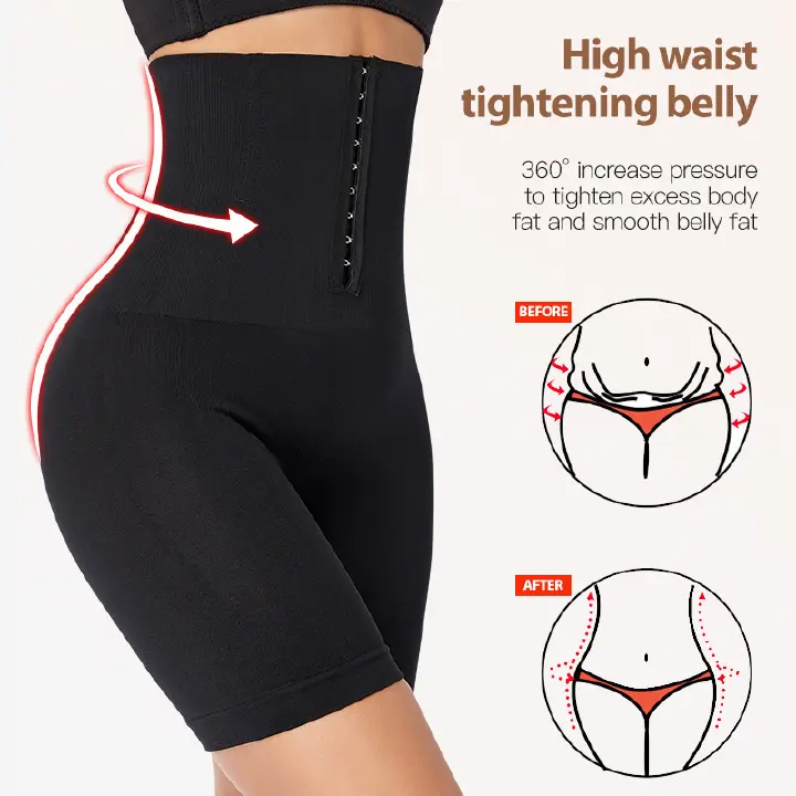 High Quaility Women's Lingerie Corset Plus Size High Waist Tummy Control Shaper Slimming Breathable And Comfortable Belly Trainer Slimming Pants Girdle Front buckle Tights