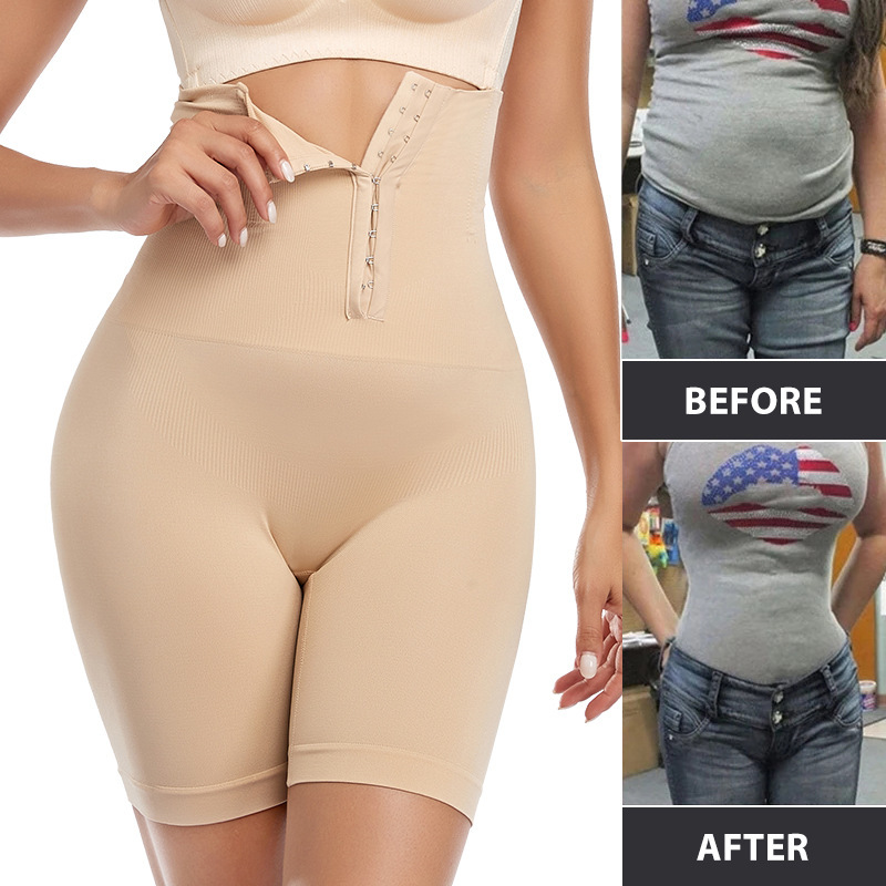 High Quaility Women's Lingerie Corset Plus Size High Waist Tummy Control Shaper Slimming Breathable And Comfortable Belly Trainer Slimming Pants Girdle Front buckle Tights