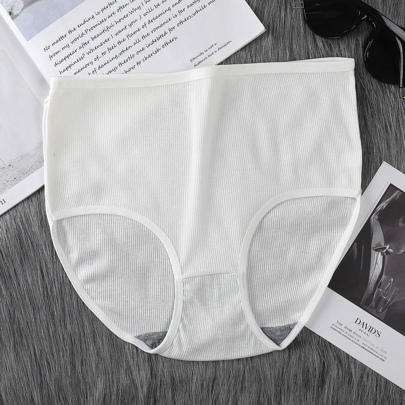 8Pcs 8Colors Hot Sale High-Rise Ladies Panties Popular Big Plus Size Women's Underwear Soft Material Solid Color Sexy Panty Brief Underpants