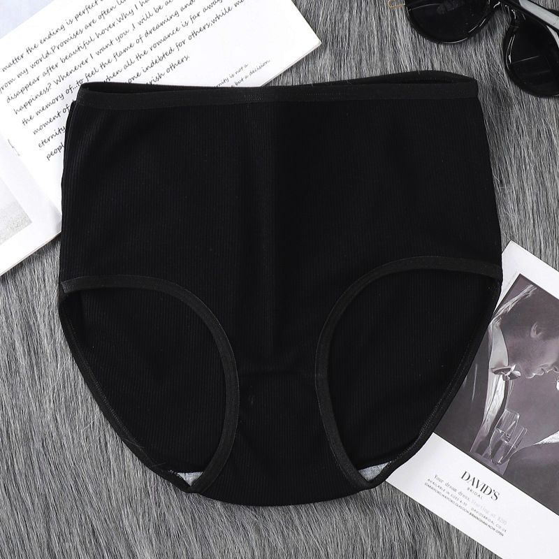 8Pcs 8Colors Hot Sale High-Rise Ladies Panties Popular Big Plus Size Women's Underwear Soft Material Solid Color Sexy Panty Brief Underpants
