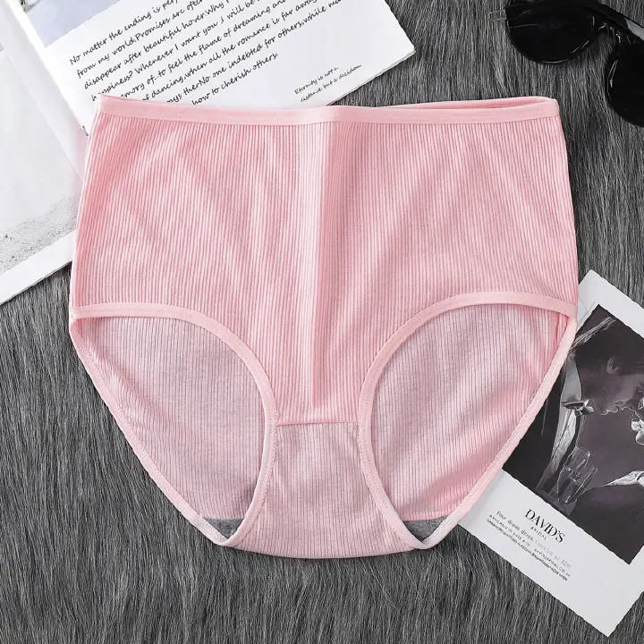 8Pcs 8Colors Hot Sale High-Rise Ladies Panties Popular Big Plus Size Women's Underwear Soft Material Solid Color Sexy Panty Brief Underpants