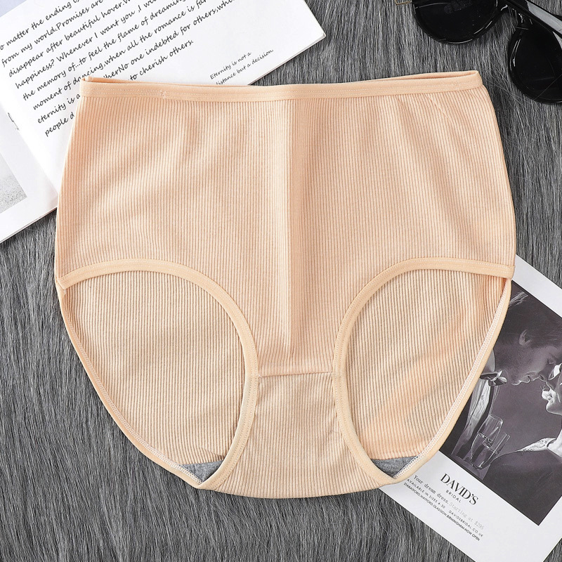 8Pcs 8Colors Hot Sale High-Rise Ladies Panties Popular Big Plus Size Women's Underwear Soft Material Solid Color Sexy Panty Brief Underpants