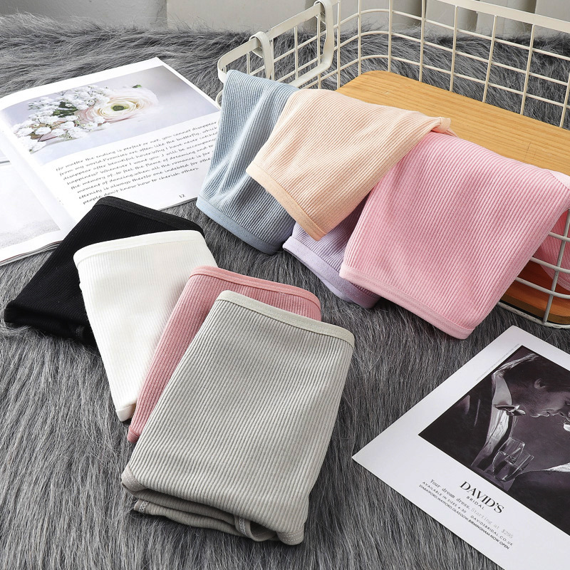 8Pcs 8Colors Hot Sale High-Rise Ladies Panties Popular Big Plus Size Women's Underwear Soft Material Solid Color Sexy Panty Brief Underpants