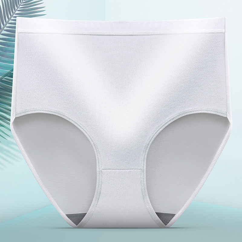8Pcs 8Colors Panty Women High Waist Underwear Ladies Panties Big Plus Size  Buttocks Lifting Soft Material Solid Color Sexy Panty Brief Underpants