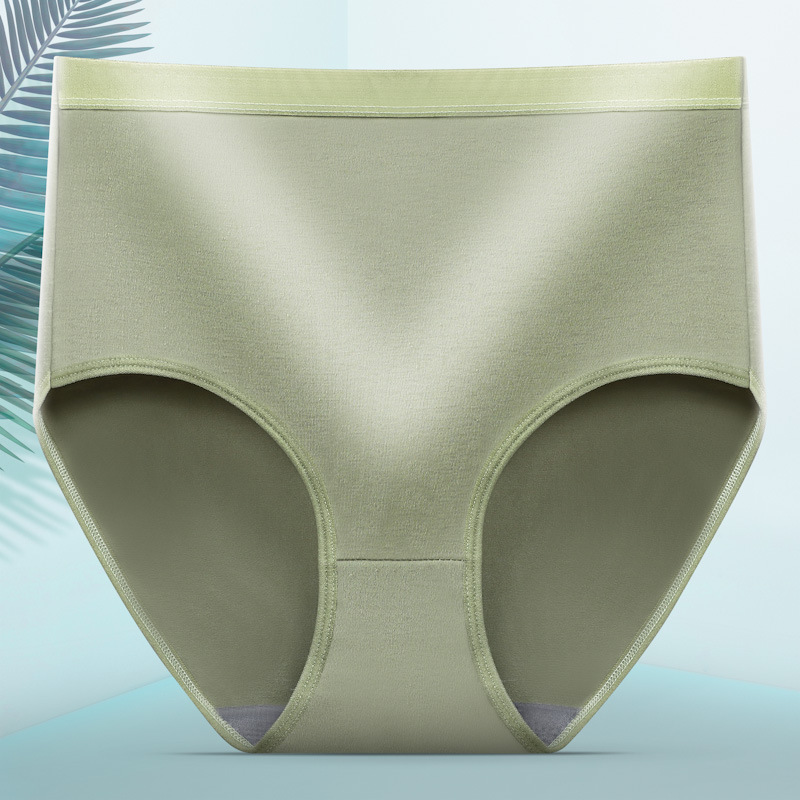 8Pcs 8Colors Panty Women High Waist Underwear Ladies Panties Big Plus Size  Buttocks Lifting Soft Material Solid Color Sexy Panty Brief Underpants