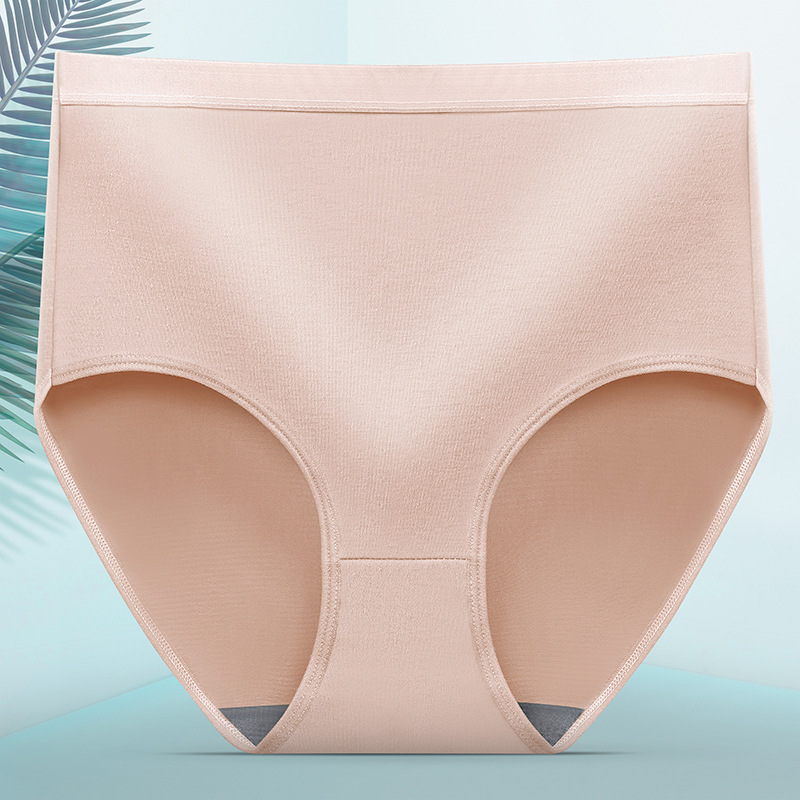 8Pcs 8Colors Panty Women High Waist Underwear Ladies Panties Big Plus Size  Buttocks Lifting Soft Material Solid Color Sexy Panty Brief Underpants
