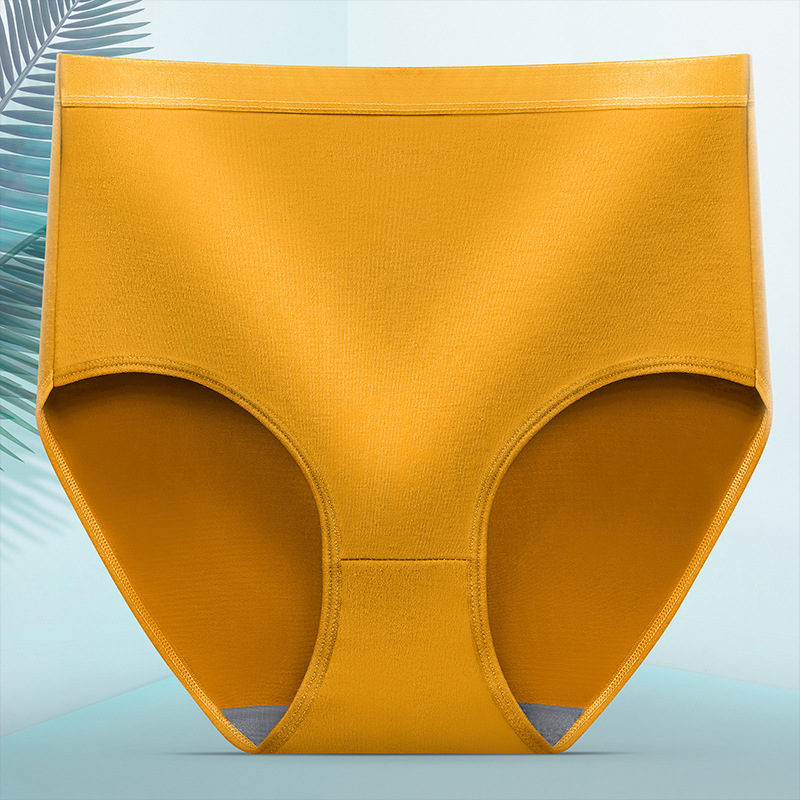 8Pcs 8Colors Panty Women High Waist Underwear Ladies Panties Big Plus Size  Buttocks Lifting Soft Material Solid Color Sexy Panty Brief Underpants