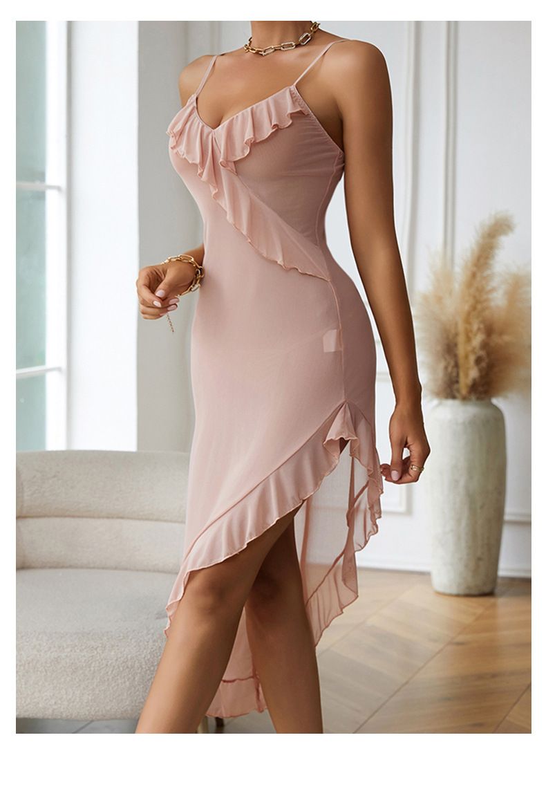 New Arrival Women Sexy Lace Sling Lingerie High Quality Ladies' Sexy Deep V Nightdress Large Size Fashion Sexy Beauty Elgant Nightdress
