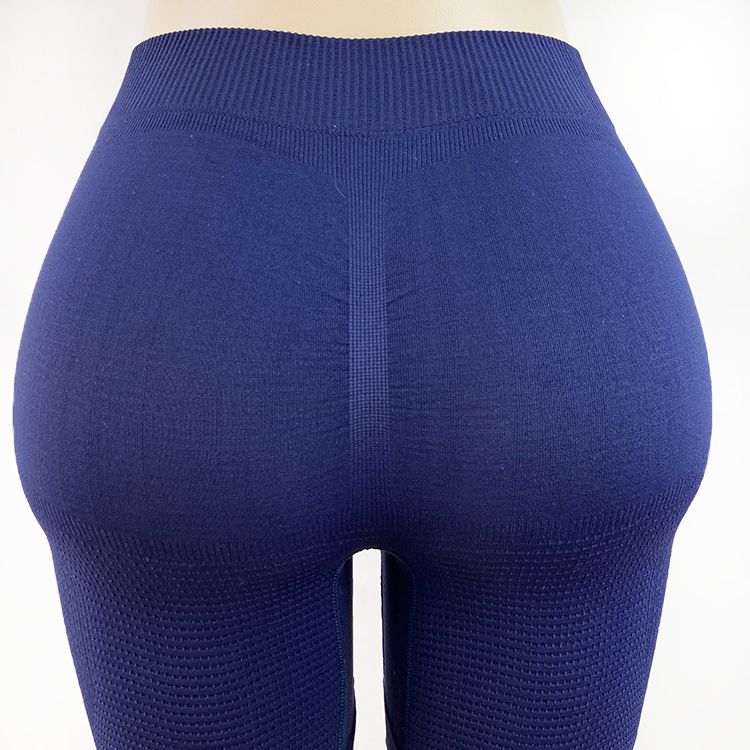 2Pcs New Arrival Seamless Knitted Shaper Pants Ladies Lingerie Large Size Trainer Slimming Pure Color High Waist High Elasticity Hip Lifting Abdominal Body Shaper Trimmer Pants Yoga Pants