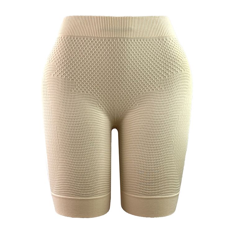 2Pcs New Arrival Seamless Knitted Shaper Pants Ladies Lingerie Large Size Trainer Slimming Pure Color High Waist High Elasticity Hip Lifting Abdominal Body Shaper Trimmer Pants Yoga Pants