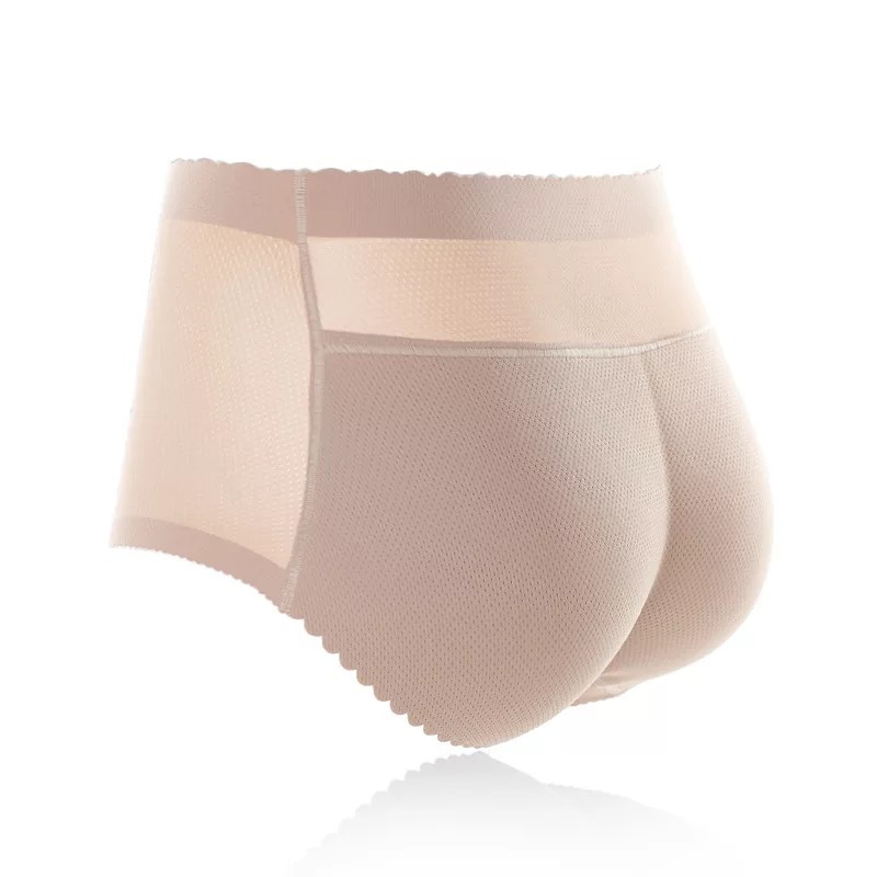 Mid Waist Fake Buttocks Lifting Hip Underwear Tightening Abdomen Plumping Butt Seamless Bottom Panty High WaistLow Waist