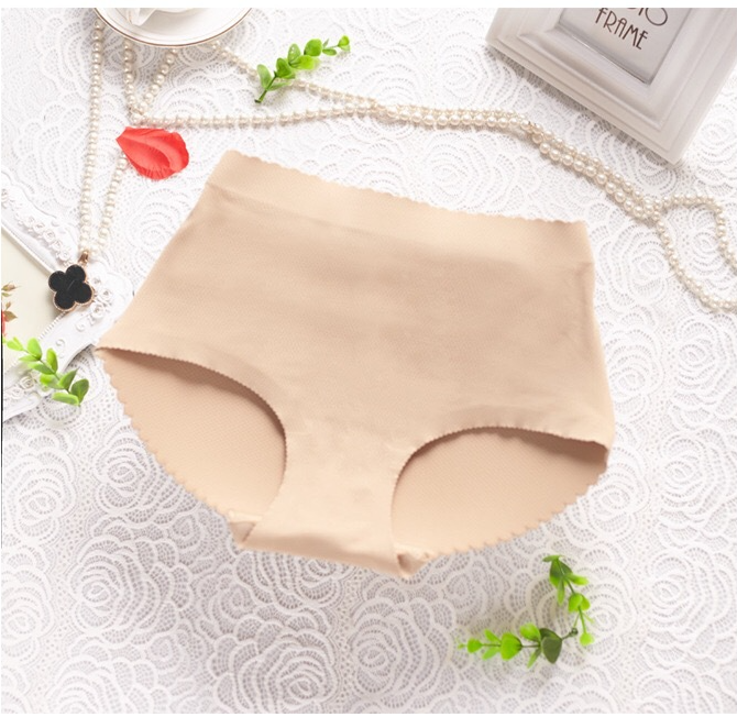 Mid Waist Fake Buttocks Lifting Hip Underwear Tightening Abdomen Plumping Butt Seamless Bottom Panty High WaistLow Waist