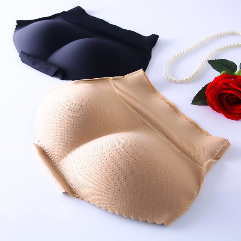 Mid Waist Fake Buttocks Lifting Hip Underwear Tightening Abdomen Plumping Butt Seamless Bottom Panty High WaistLow Waist