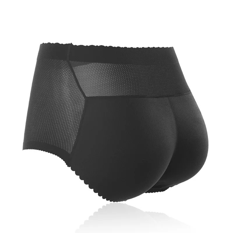 Mid Waist Fake Buttocks Lifting Hip Underwear Tightening Abdomen Plumping Butt Seamless Bottom Panty High WaistLow Waist