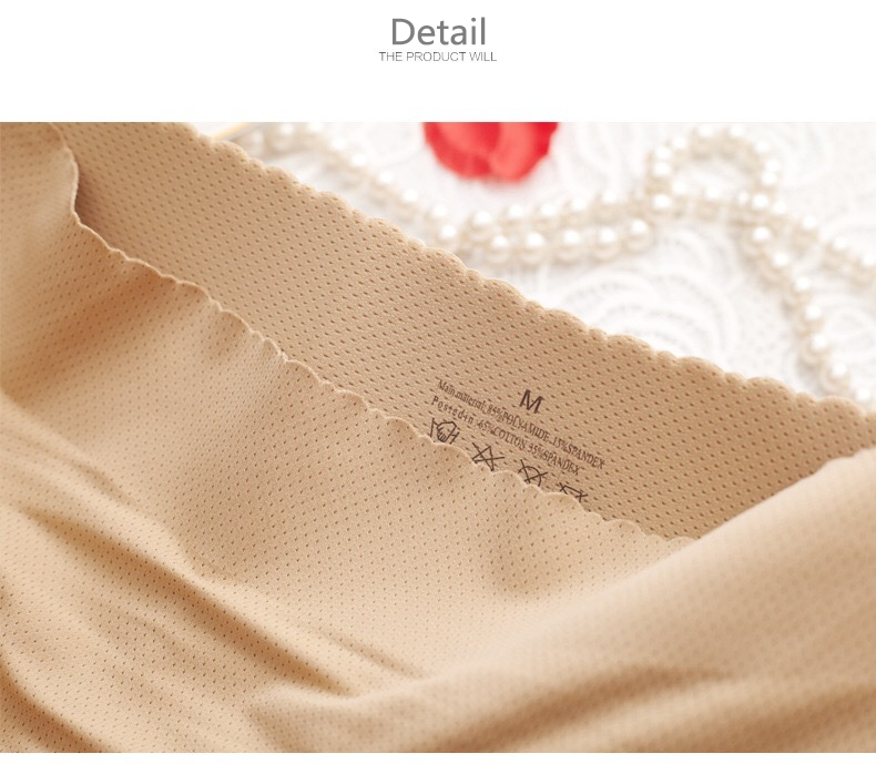 Mid Waist Fake Buttocks Lifting Hip Underwear Tightening Abdomen Plumping Butt Seamless Bottom Panty High WaistLow Waist