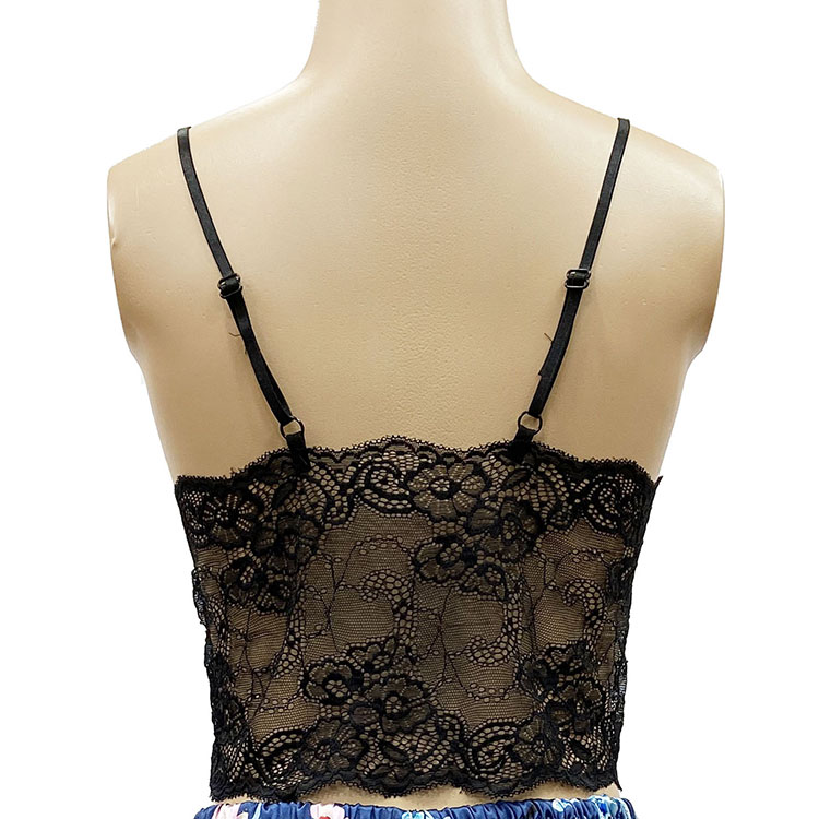 Floral Robe Knicker Lace Top  Three  Pieces Sleepwear Sexy Nightwear Pajamas Sets Loungewear Casual Nightdress Nightgowns Sleeve Long Pajamas Sets