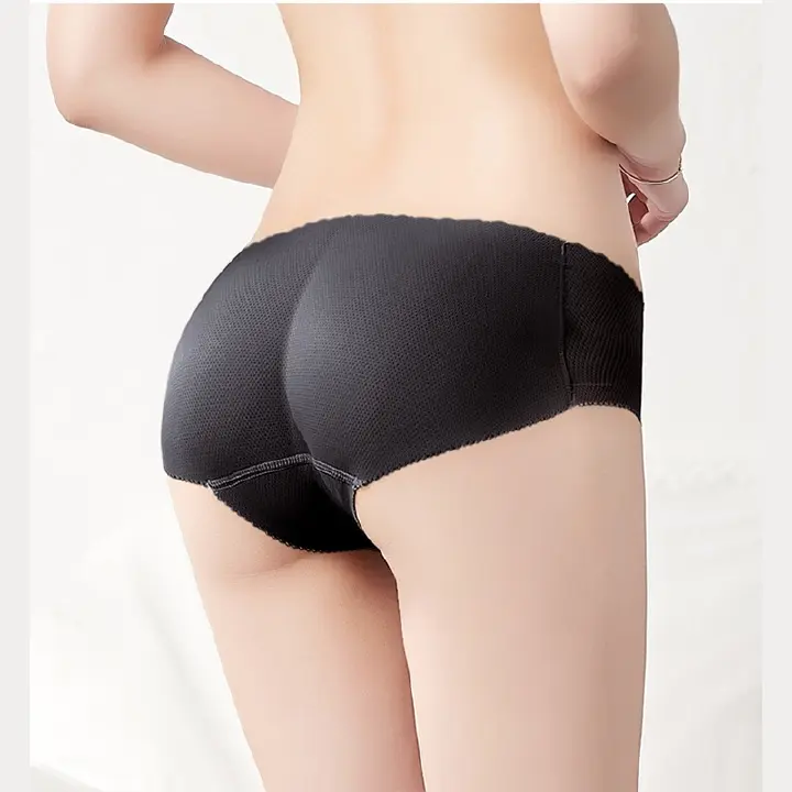Mid Waist Fake Buttocks Lifting Hip Underwear Tightening Abdomen Plumping Butt Seamless Bottom Panty High WaistLow Waist