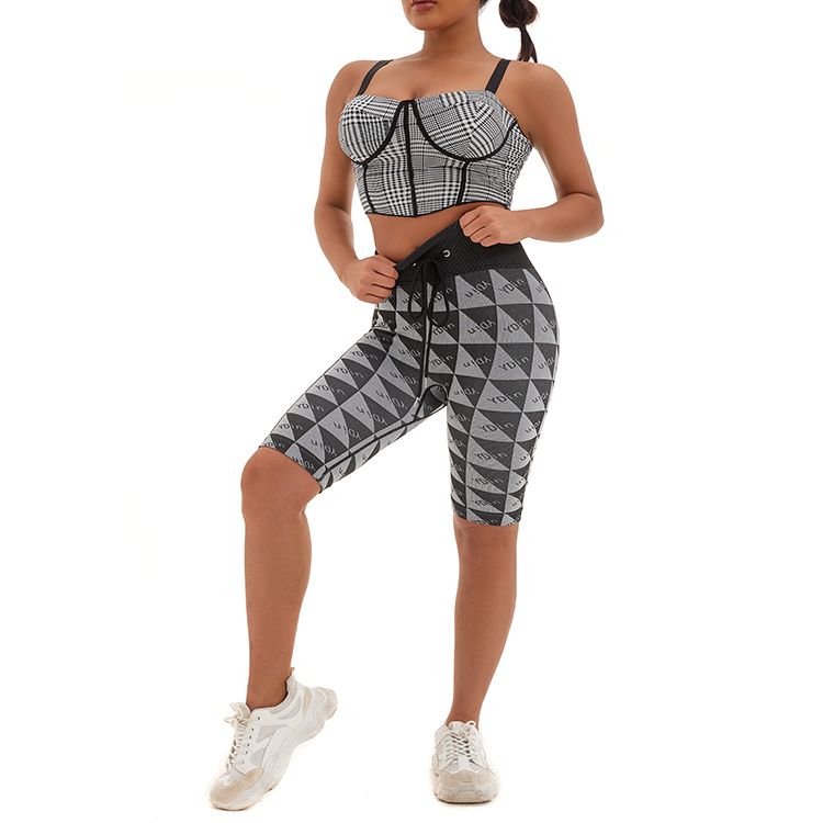 Women Casual Pull Rope Sports Yoga Pants Elastic High Waist Gym Shorts Workout Fitness Wear Strectchy Sport Shorts Good Quality With High Elasticity Running Shorts