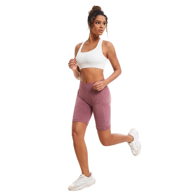 New Arrival Women's Solid Color Mobile Phone Pocket Tights Running Workout Gym Fitness High Waist Trainer Yoga Pants Butt Lifting Sport Seamless Shorts
