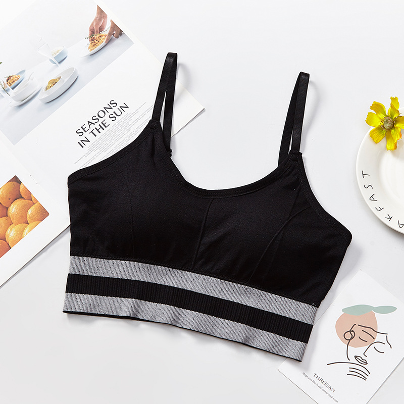 Women High Quality Bra Comfortable Cotton Gather Thin Cup No Steel Rim Removable Padded