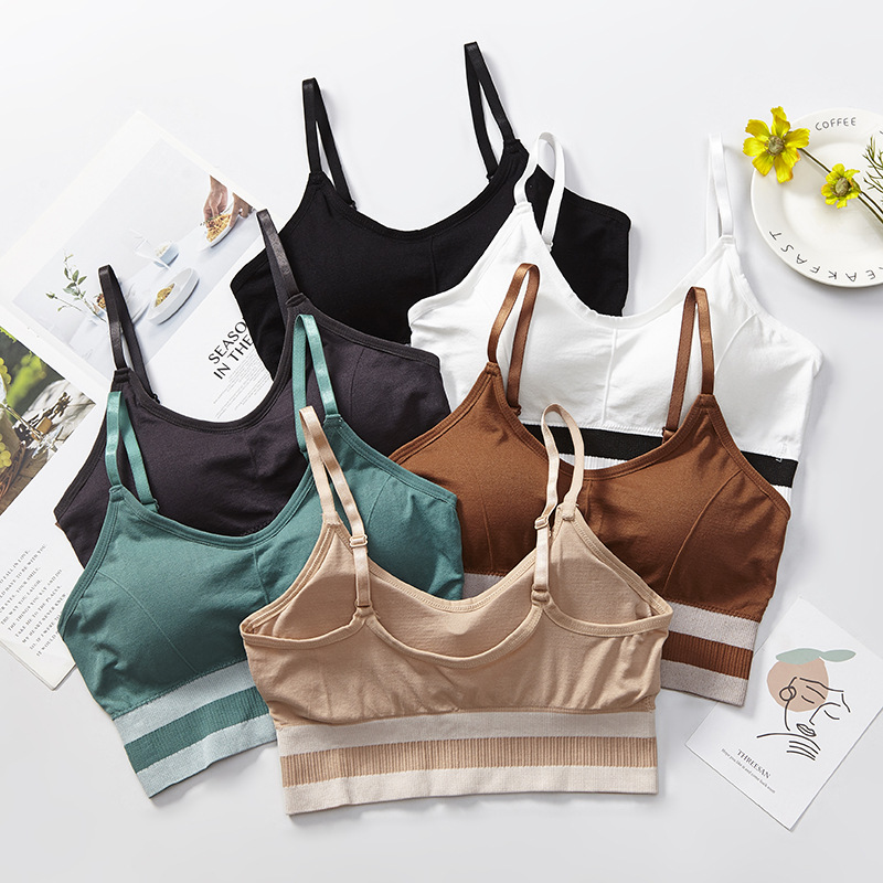 Women High Quality Bra Comfortable Cotton Gather Thin Cup No Steel Rim Removable Padded