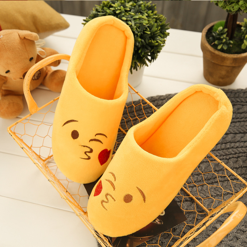 PICK ONE SIZE LARGER New Women Indoor Slippers Warm Plush Home Slipper Anti Slip Autumn Winter Shoes House Floor Soft Slient Slides for house sandals
