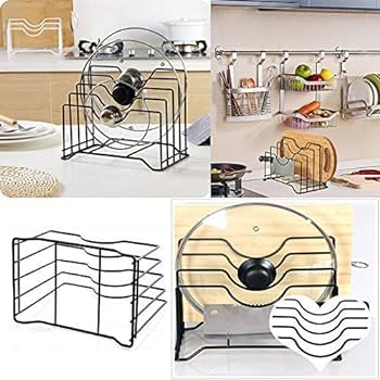 NEW STOCK Strong 4 slot wider zone stainless steel rack for big plates pot lids chop boards
