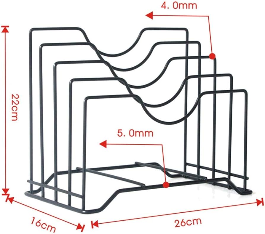 NEW STOCK Strong 4 slot wider zone stainless steel rack for big plates pot lids chop boards