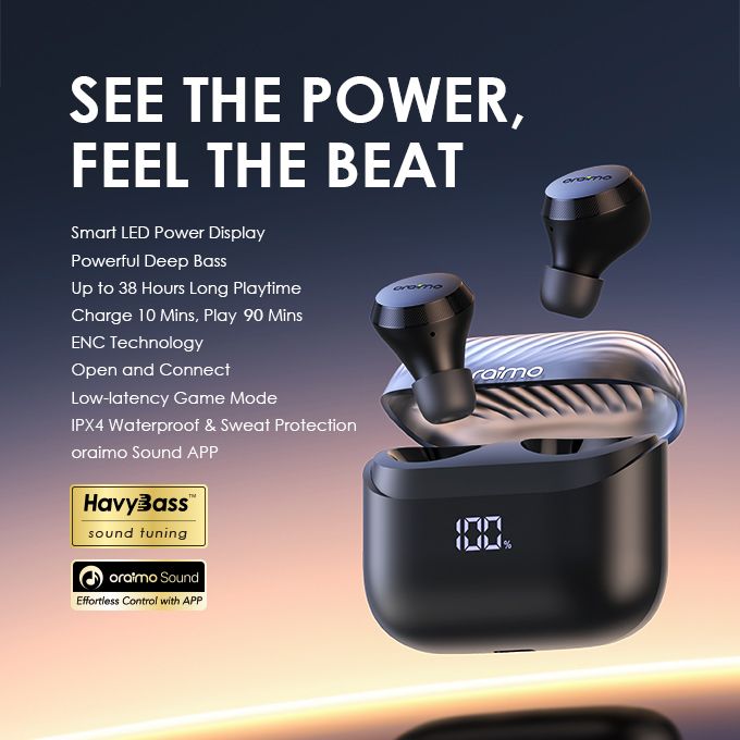 oraimo AirBuds 4 ENC True Wireless / Bluetooth Earbuds