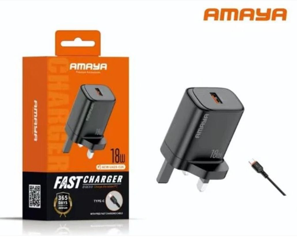 Amaya Type C to C Fast Travel USB Quick Charger