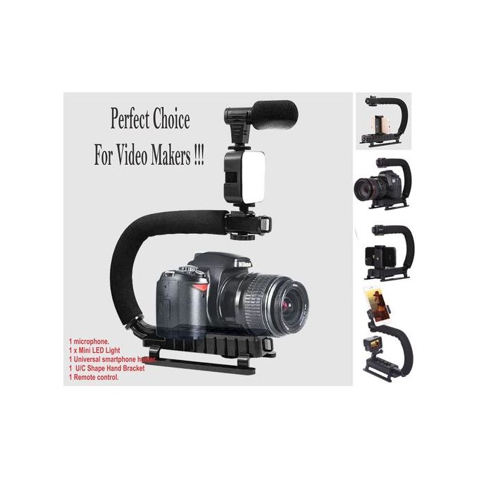 Vlogging Kit/Video Maker Kit + Mic + Tripod + Holder / Light
