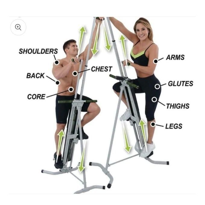 Maxi Climber Vertical Climbing Cardio Exercise MachineVersatile and easy-to-use climber that works for all fitness levels, with BONUS companion Fitness App. Full-body workout, combines calorie burning