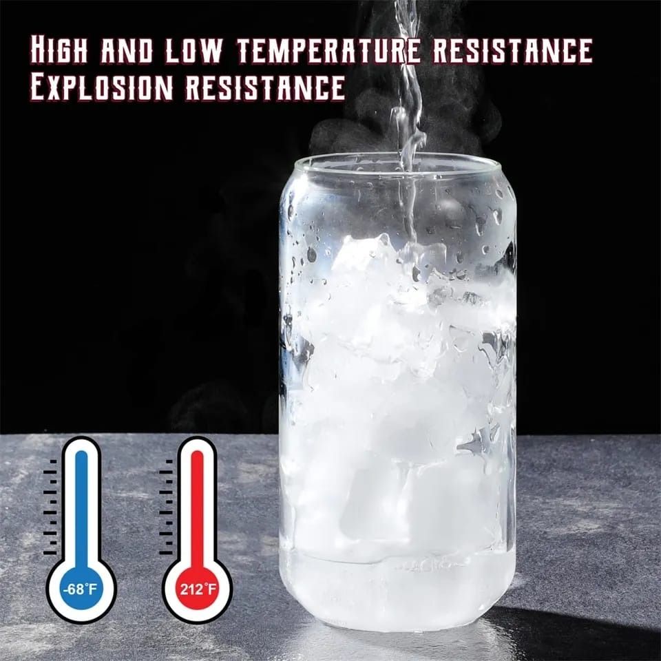 500ml Glass Cup With Lid and Straw Transparent Bubble Tea Cup Juice Glass Beer Can Milk Mocha Cups Breakfast Mug Drinkware 1PC