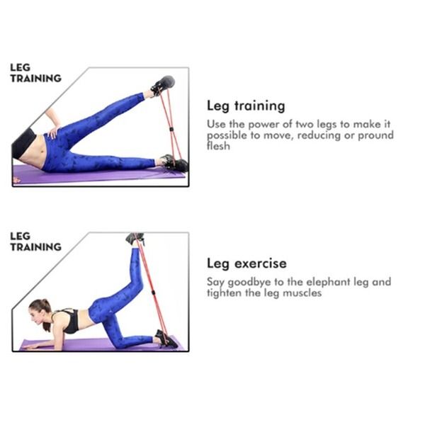 Resistance Bands Elastic Fitness Pulling Rope Chest Expander Yoga Rubber Tension Band for Abdomen Waist Arm Leg Stretching Fitness Training Exercise Bands