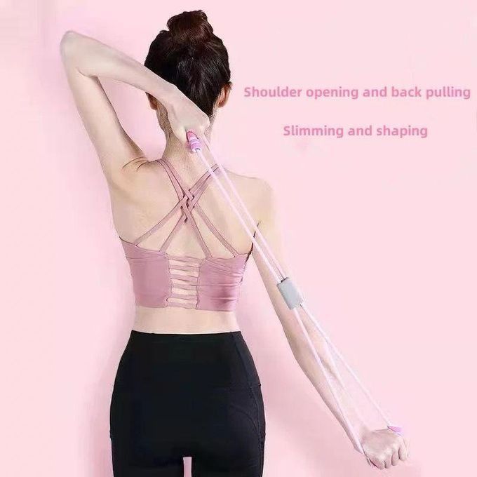 Resistance Bands Elastic Fitness Pulling Rope Chest Expander Yoga Rubber Tension Band for Abdomen Waist Arm Leg Stretching Fitness Training Exercise Bands