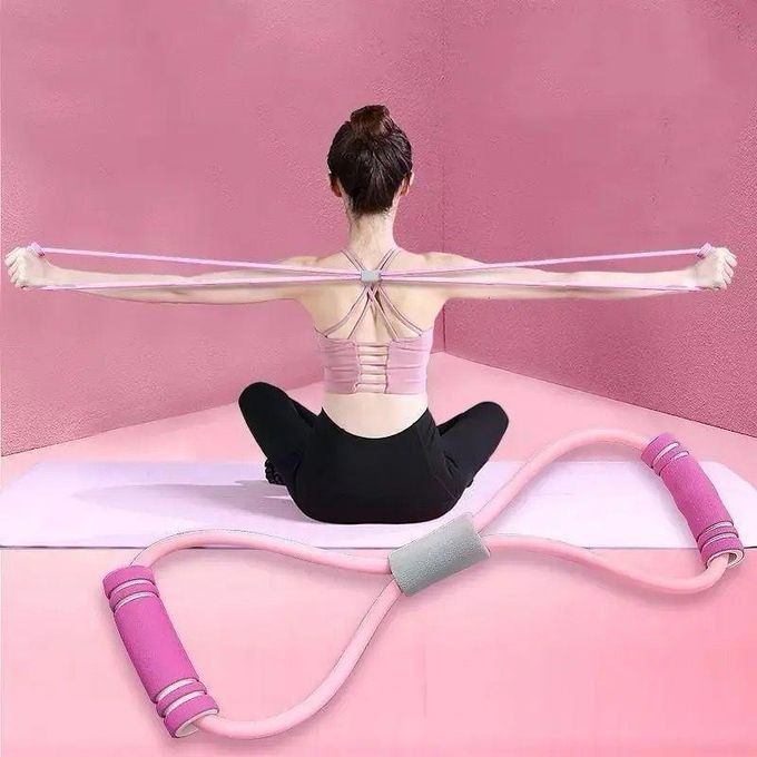 Resistance Bands Elastic Fitness Pulling Rope Chest Expander Yoga Rubber Tension Band for Abdomen Waist Arm Leg Stretching Fitness Training Exercise Bands