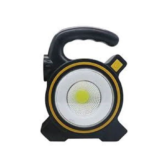 Cob Work 2 In 1 Solar / USB Rechargeable Multifunction Torch with Power Bank