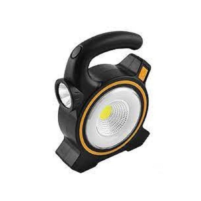 Cob Work 2 In 1 Solar / USB Rechargeable Multifunction Torch with Power Bank