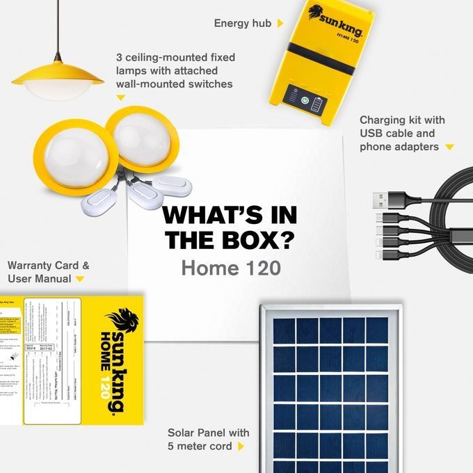 Sun King Home120 Solar Light System