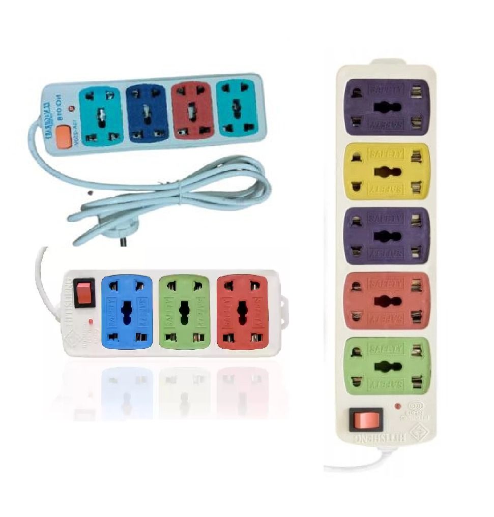 Universal Extension Lead Board Multi Plug Extension - Power Strip