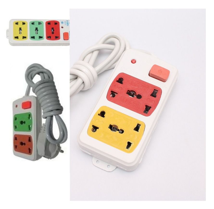 Universal Extension Lead Board Multi Plug Extension - Power Strip