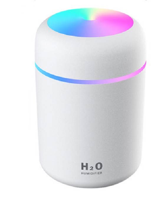 Mute And Timer Dazzle Mug Humidifier Portable And Smart Humidifiers for Bedroom, Top Fill, Customize Humidity for Home,Car,Baby Nursery & Office  With Colorful Light