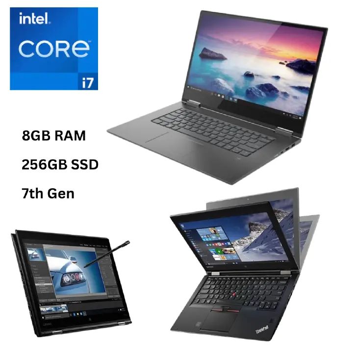 Refurbished Lenovo Thinkpad Yoga X370 Laptop i5 7th 8GB 256GB SSD 13.3 Inch x360 Touchscreen Display Windows 11 laptop with Lenovo Digital Stylus.