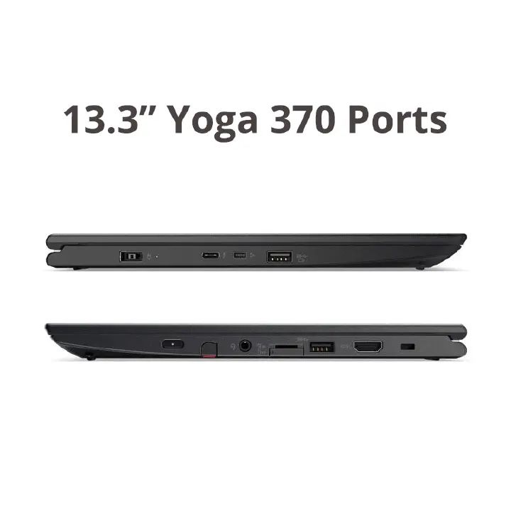 Refurbished Lenovo Thinkpad Yoga X370 Laptop i5 7th 8GB 256GB SSD 13.3 Inch x360 Touchscreen Display Windows 11 laptop with Lenovo Digital Stylus.