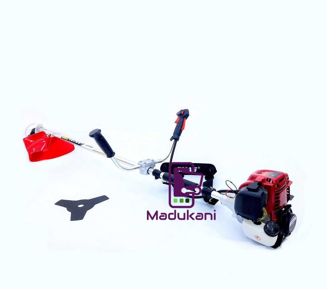 4-Stroke 35cc Petrol Brushcutter with 3T Blade, Nylon Trimmer