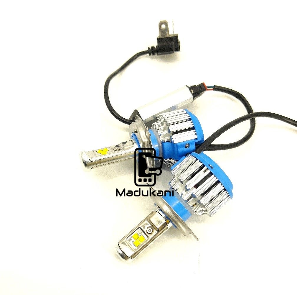 T1 H4 Turbo LED Headlight Bulb Pair with HI-LOW Full and Dim Functions